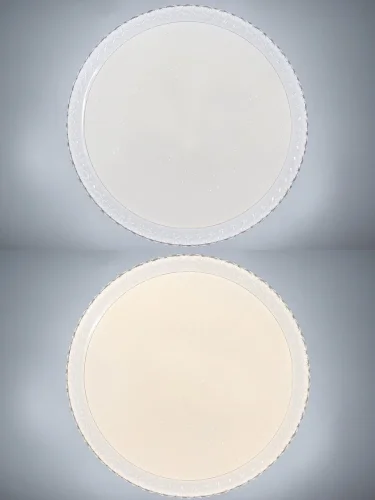 Светильник потолочный LED LAMPS 81092 Natali Kovaltseva белый 1 лампа, основание белое в стиле хай-тек  фото 6